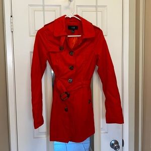 Red 1/2 trench coat
